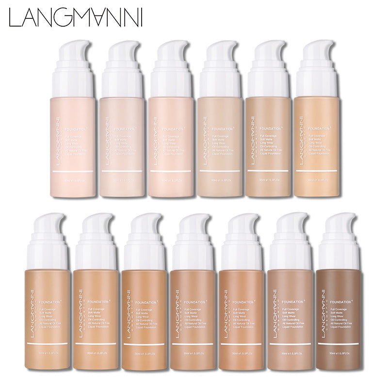 Base Líquida Press-on Matte Kong Oil Concealer Base Líquida Maquiagem Europeia E Americana