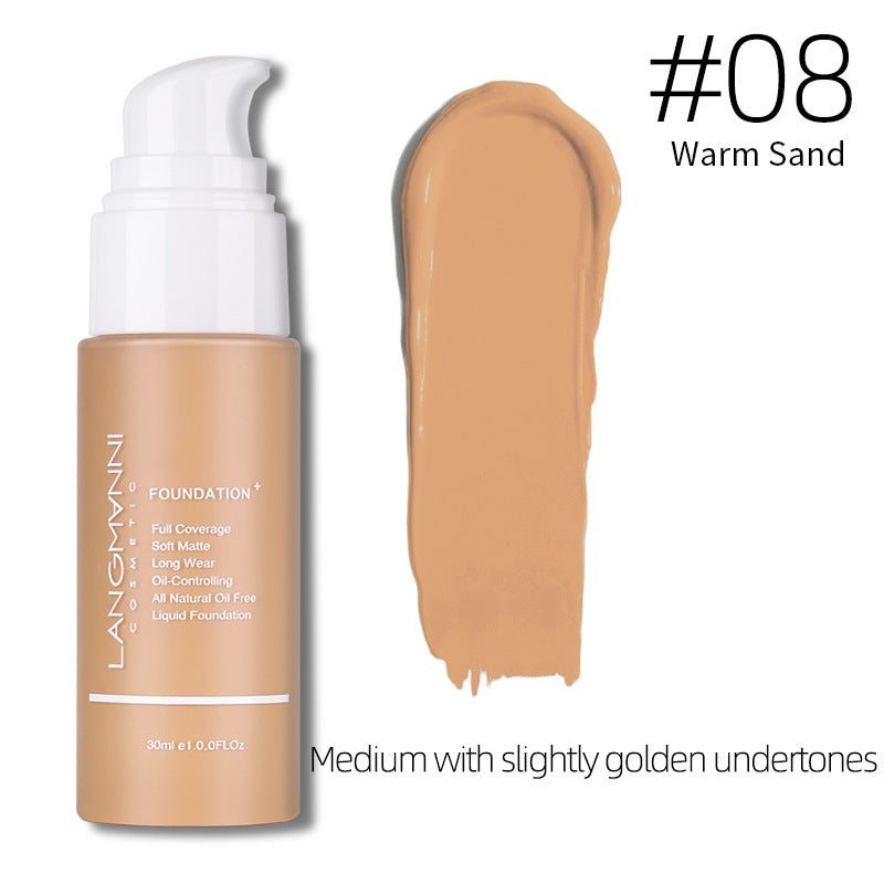 Base Líquida Press-on Matte Kong Oil Concealer Base Líquida Maquiagem Europeia E Americana