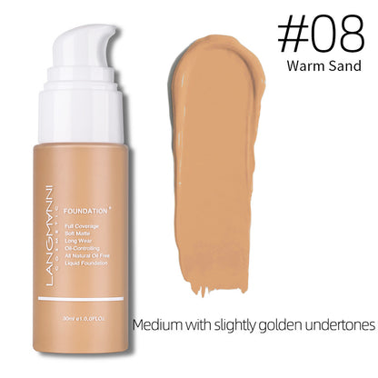 Base Líquida Press-on Matte Kong Oil Concealer Base Líquida Maquiagem Europeia E Americana