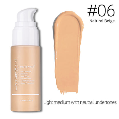 Base Líquida Press-on Matte Kong Oil Concealer Base Líquida Maquiagem Europeia E Americana