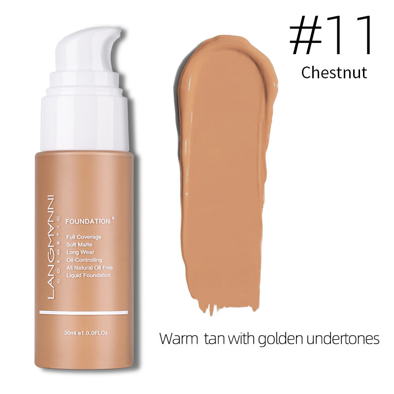 Base Líquida Press-on Matte Kong Oil Concealer Base Líquida Maquiagem Europeia E Americana