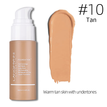 Base Líquida Press-on Matte Kong Oil Concealer Base Líquida Maquiagem Europeia E Americana