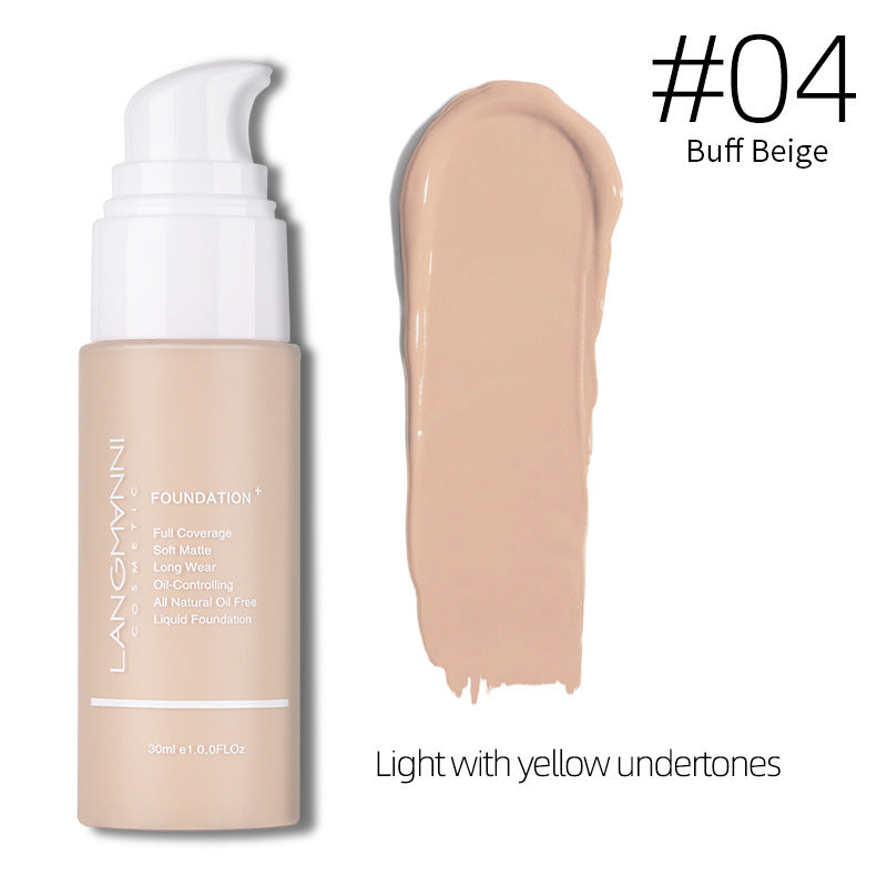 Base Líquida Press-on Matte Kong Oil Concealer Base Líquida Maquiagem Europeia E Americana